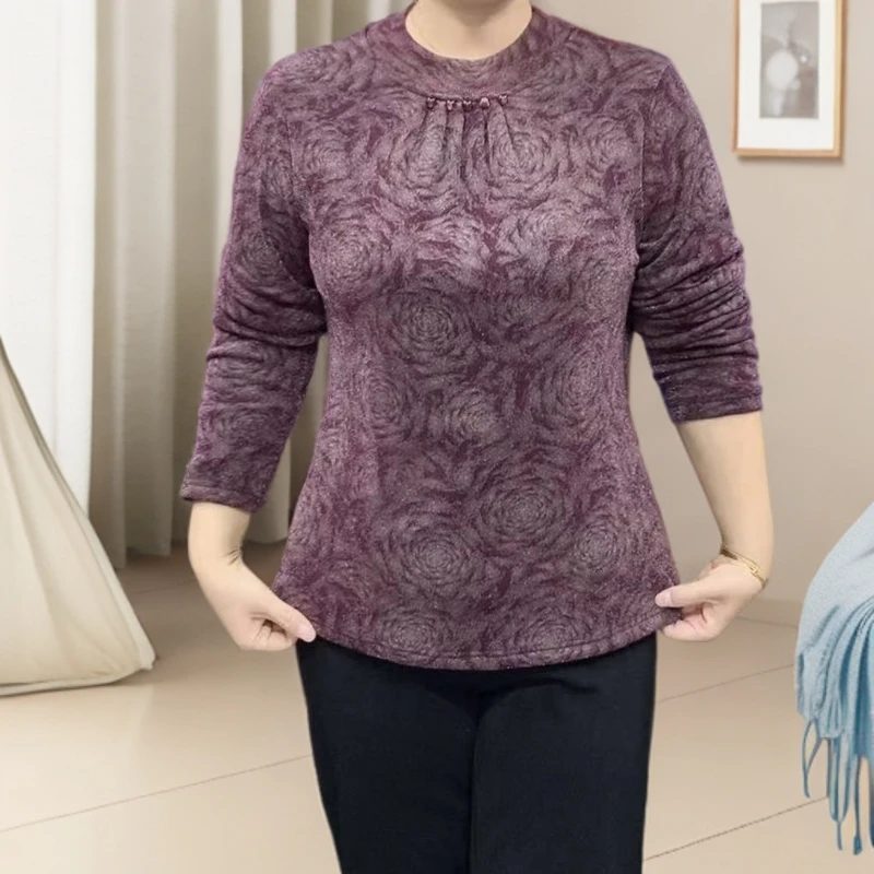 秋季冬季新版高领加绒百搭打底衫