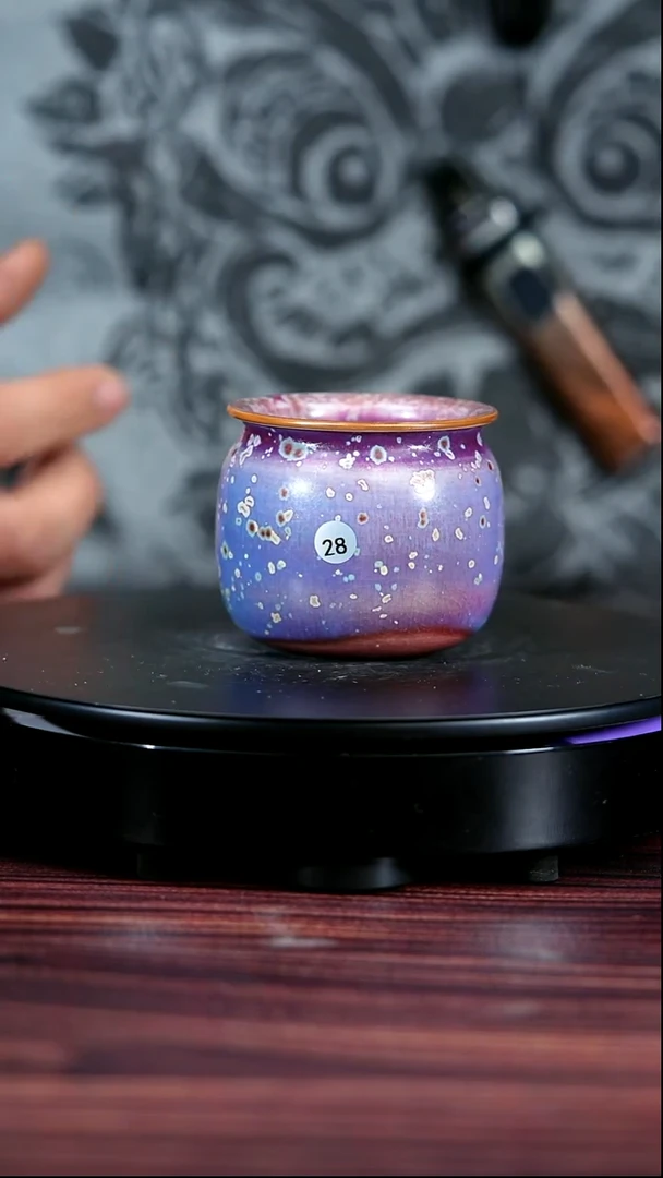 28#陈亚龙一级品原矿钧瓷福袋杯