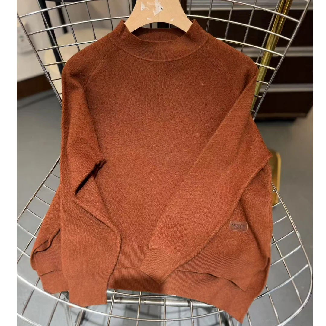 【乔恩清仓】春秋款圆领套头短款时尚毛衣-A0431