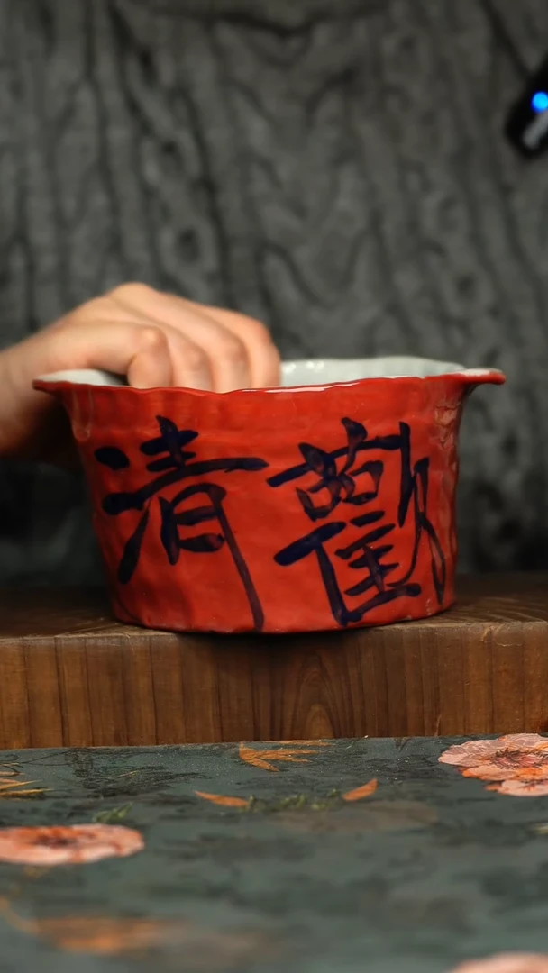 杯釉下彩手工手绘同款陶器