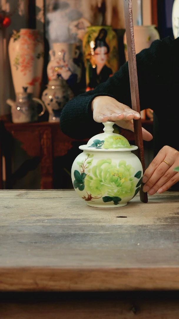 【闪购商品】瓷片景德镇纯手工釉下彩精品花瓶