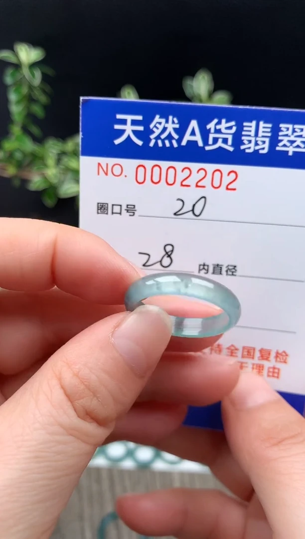 未镶嵌戒指翡翠20#