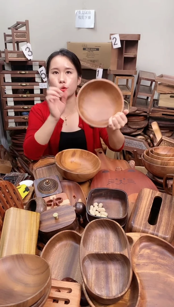 木 南美胡桃木碗20*7cm  内销