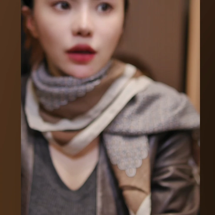YUNSHUIHE/云水禾老钱风腰果花围巾