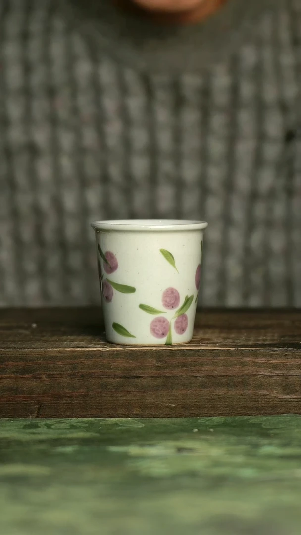 青诗集手工手绘瓷器