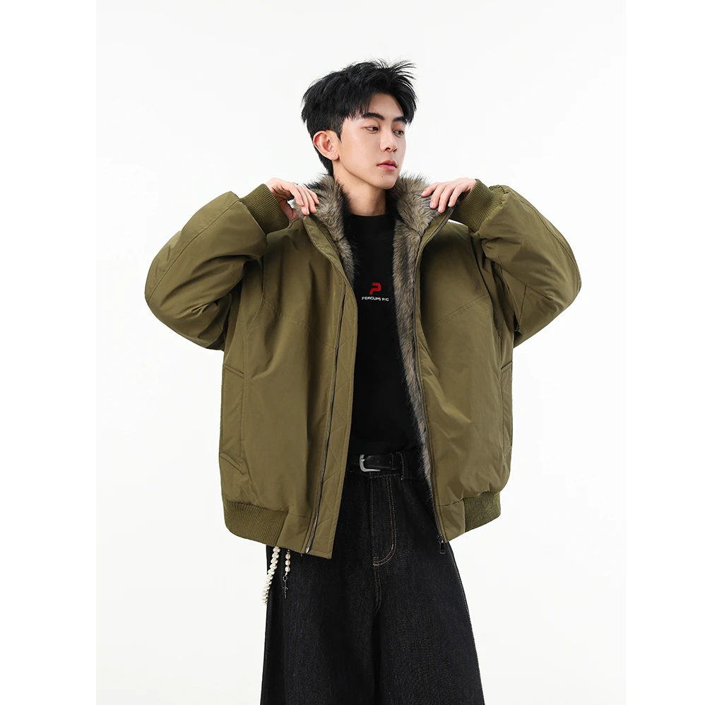 冬季保暖座山雕棉服外套男女美式潮流防风派克服痞帅宽松棉衣外套