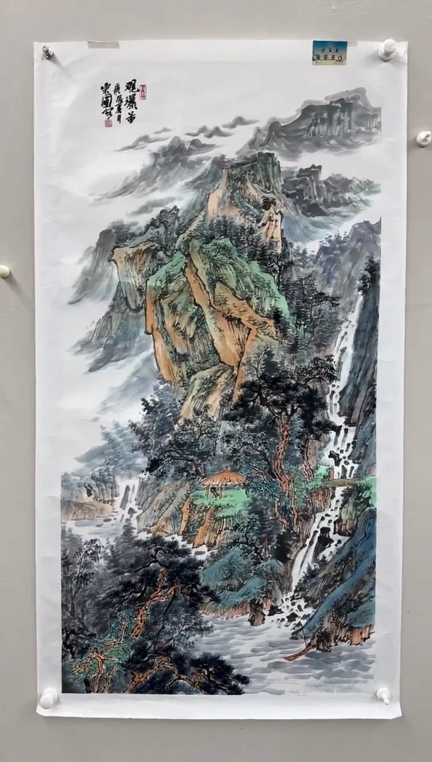 国画王东圃-国画山水8平尺