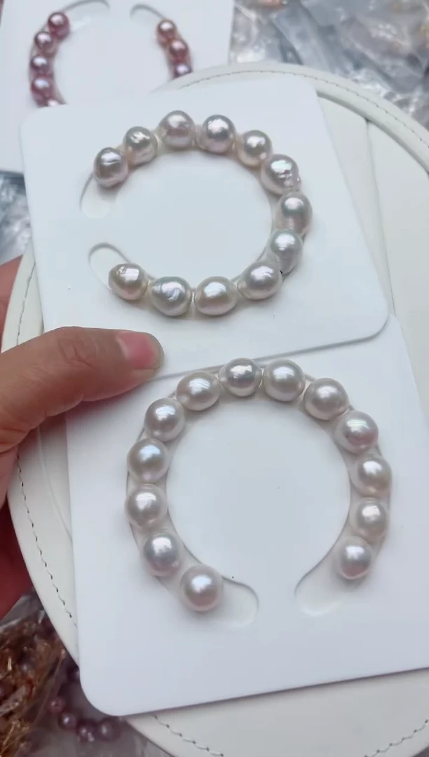 未镶嵌手链淡水珍珠多样性发其一，非无暇