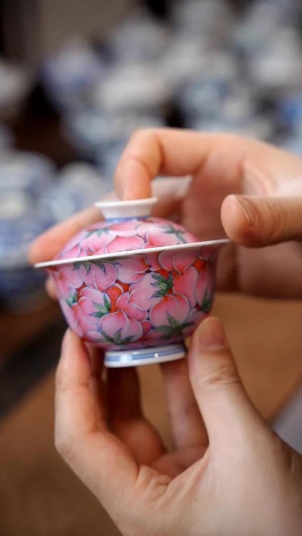 【闪购商品】万桃盖碗111111111111