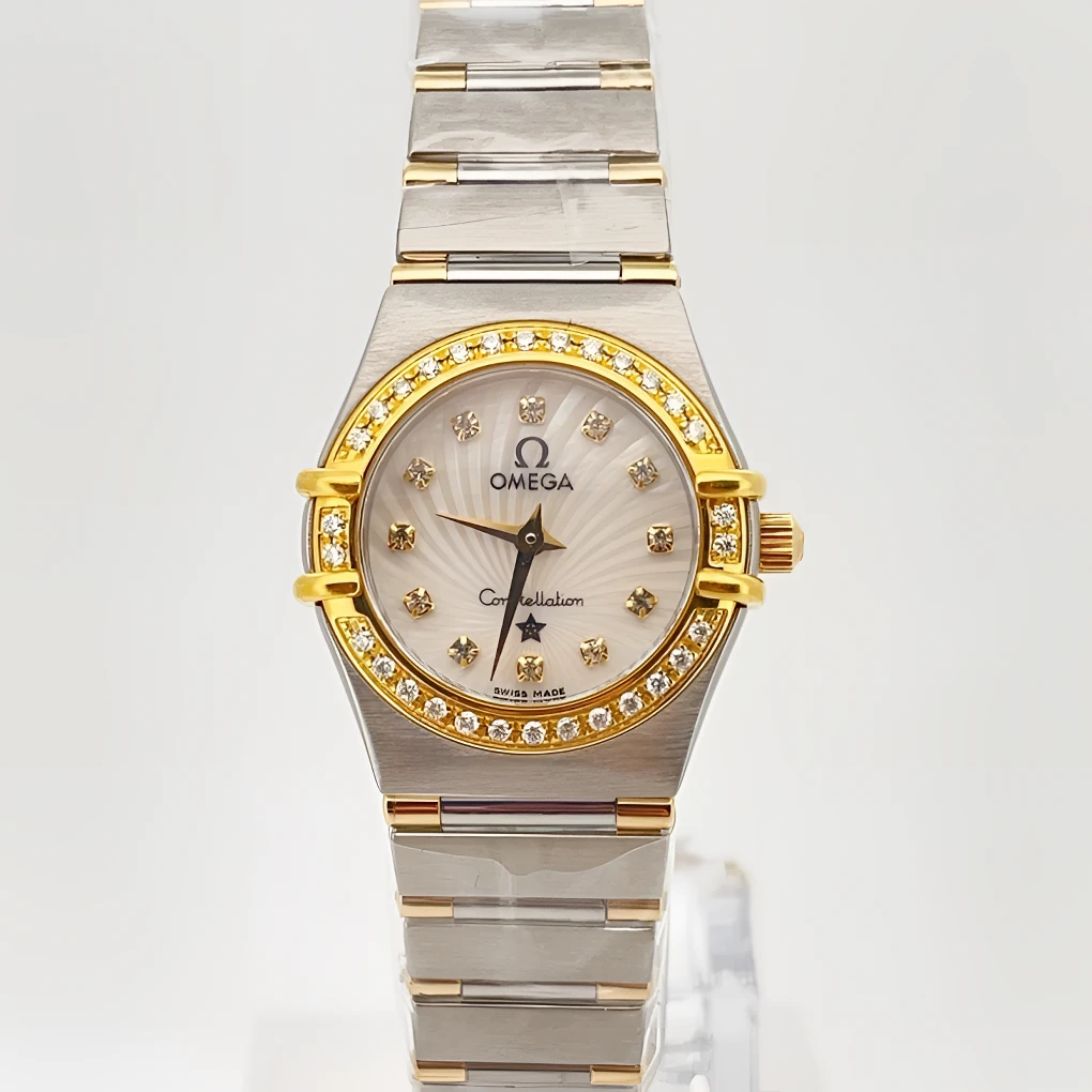 99新 Omega/欧米茄 星座石英表22.5mm后钻/公价85999/w10454