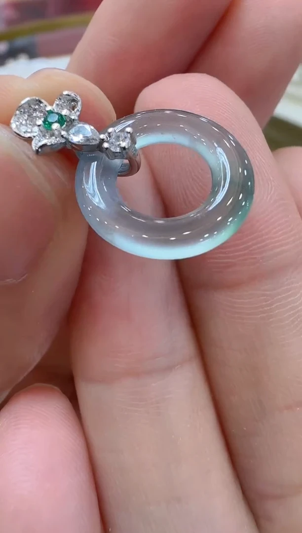 翡翠银S925镶嵌吊坠(不含链)多样性团购发一件