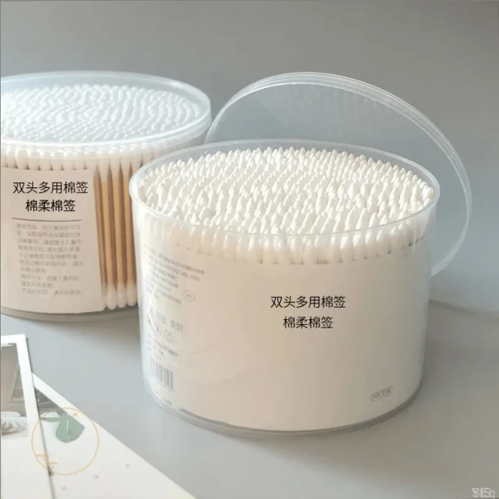 多功能棉签掏耳朵一次性双头家用卫生清洁棉二合一卸妆木质棉花棒