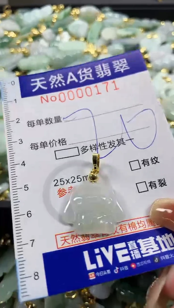 颈饰未镶嵌翡翠天然A货翡翠