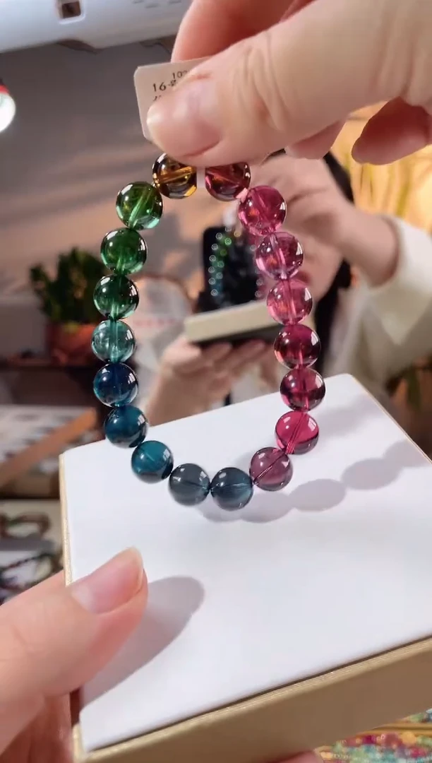 【闪购商品】碧玺手链未镶嵌单圈手链10.5+