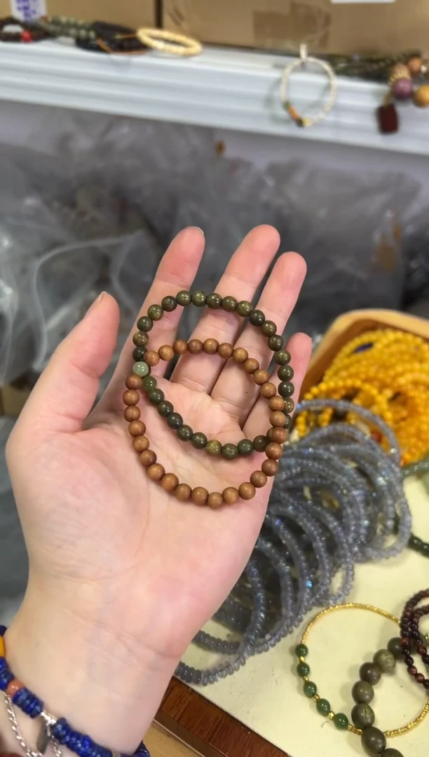 【闪购商品】檀香木手串未镶嵌老檀香木绿檀木和田款[220]