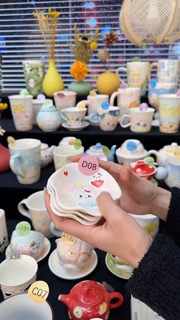 【闪购商品】摆件景德镇高温立体釉创意瓷