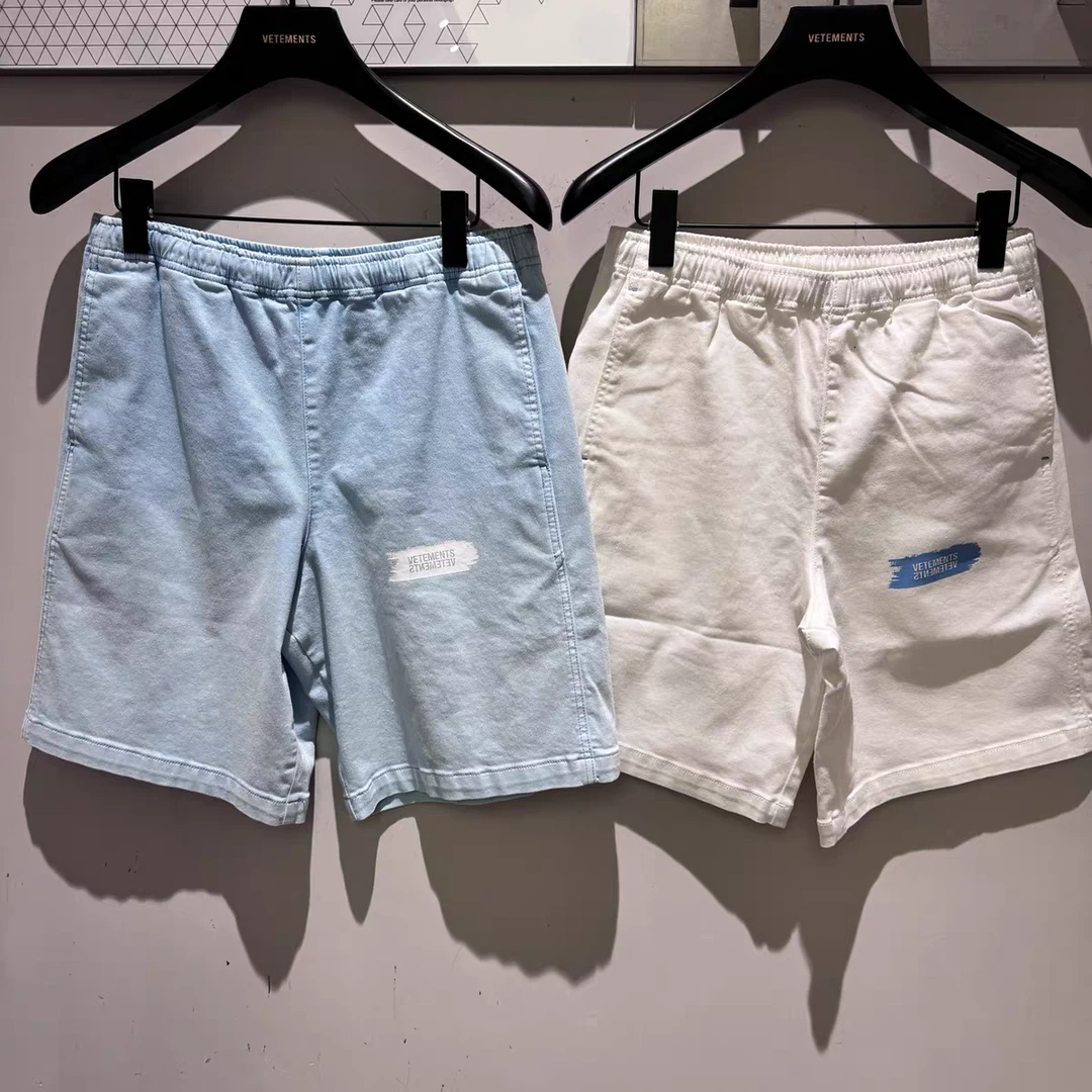 VETEMENTS英伦夏季透气吸湿排汗舒适宽松五分运动短裤潮男一口价