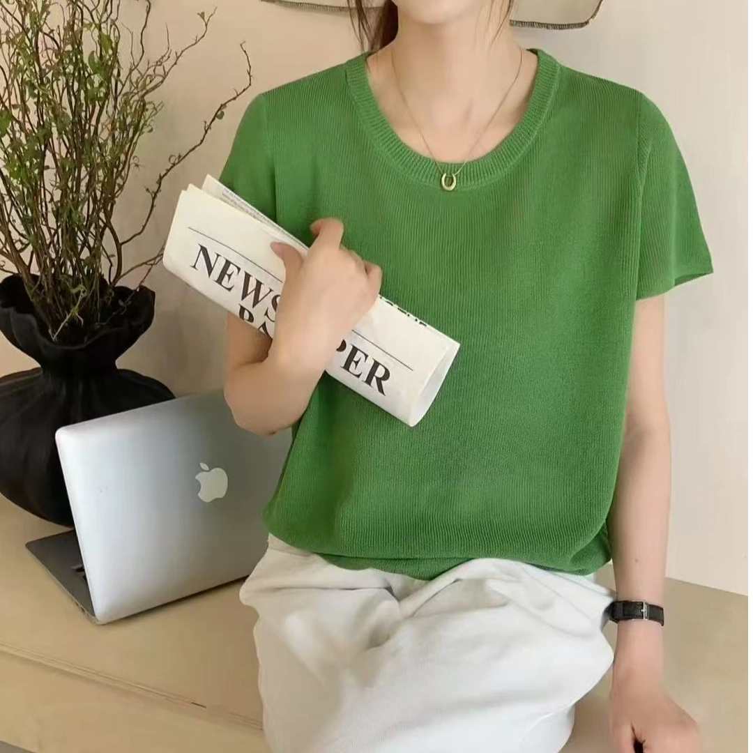 小潘-韩系針织衫（001-050）7/28 毛衣上衣凉快夏季气质