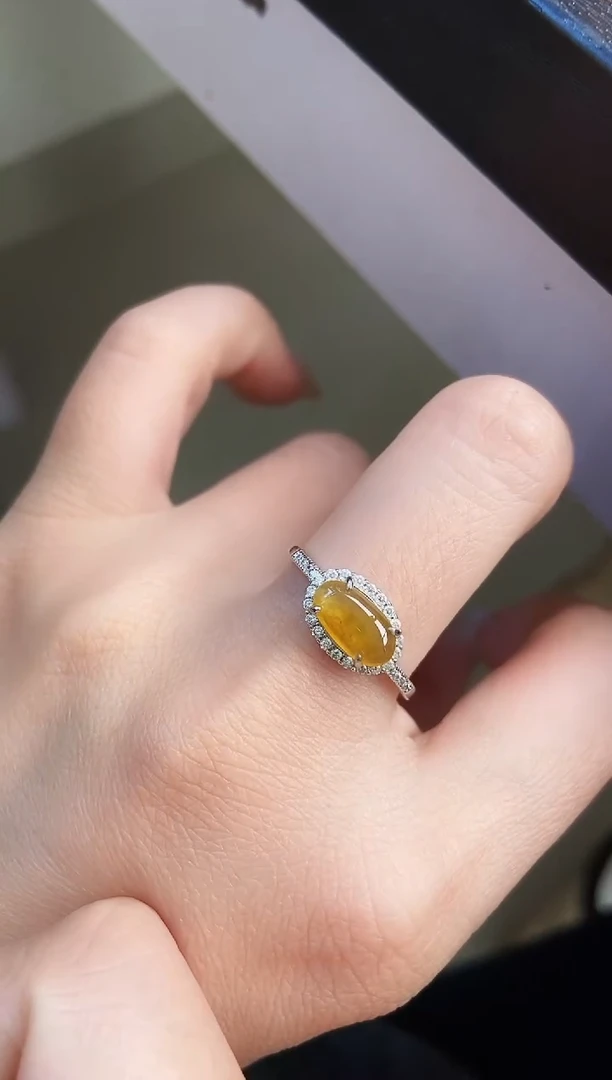 银S925镶嵌戒指翡翠12