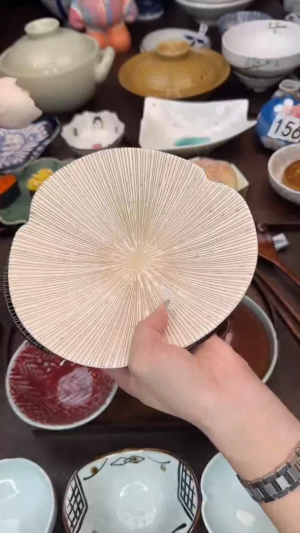 瓷（千段）十草纹樱桃粉