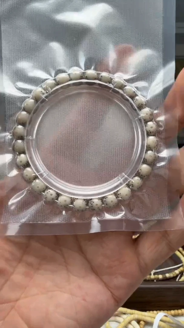 手串星月菩提白冰双留白手串卡8