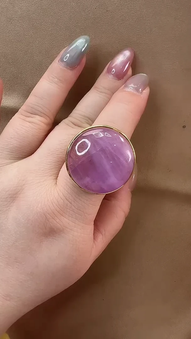 戒指锂辉石未镶嵌戒指