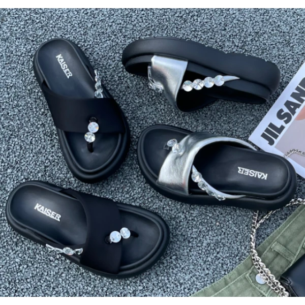 【年终清仓】厚底交叉带凉拖2068