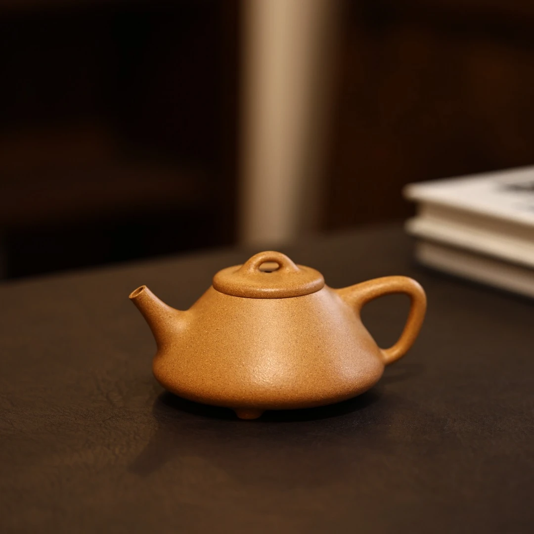 「见心茶器」子冶石瓢壶 天花板老宕口黄金段 薄胎 体验款 180cc
