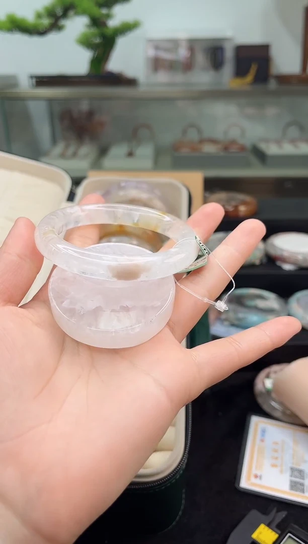 未镶嵌手镯石英质玉56圈口（赠品镯心）3541293