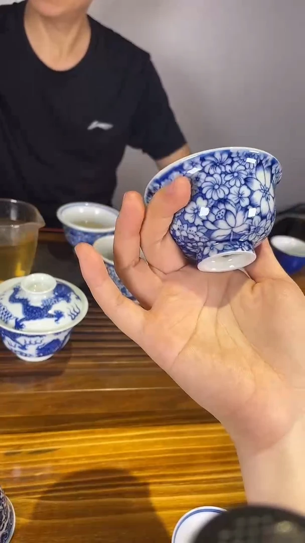 摆件景德镇手工手绘柴窑茶器