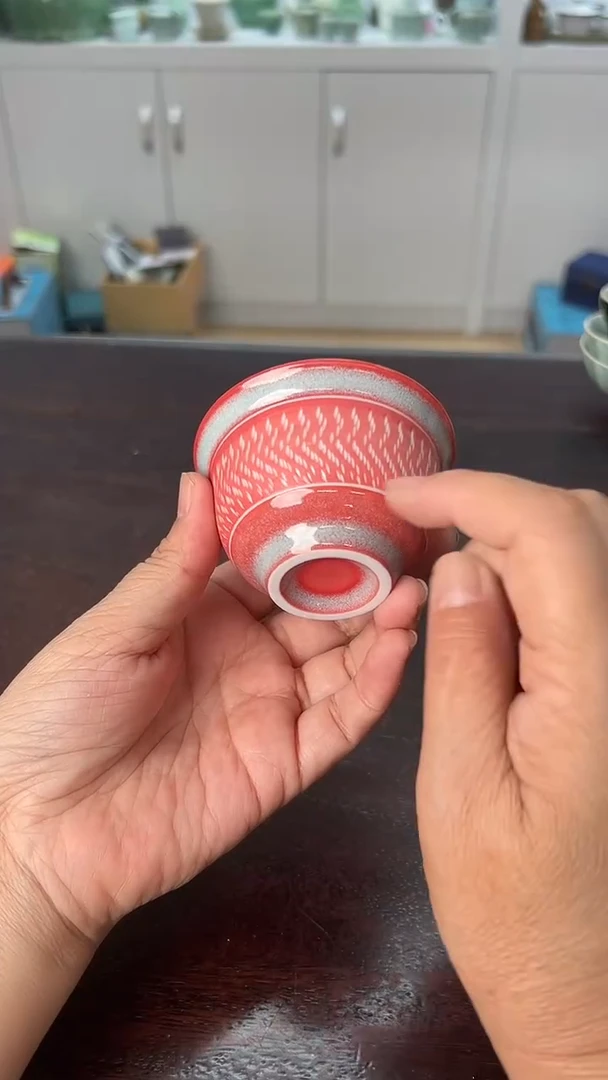 龙泉云间青瓷小米茶器