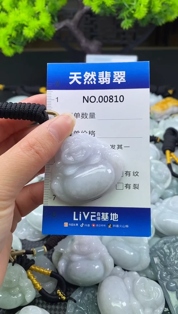 颈饰未镶嵌翡翠天然缅甸翡翠810