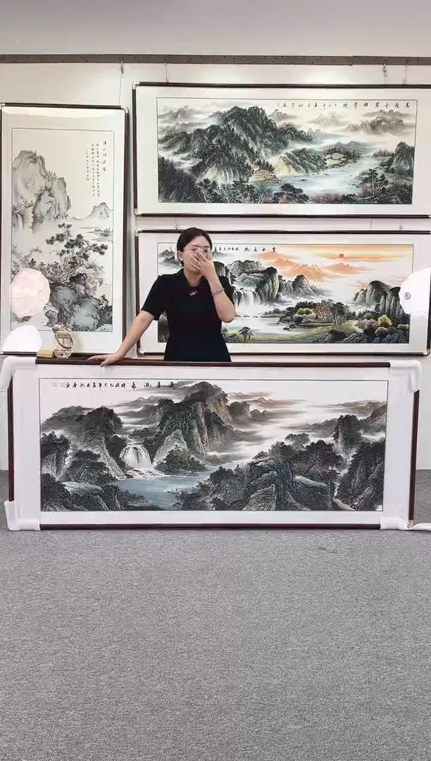 国画纯手绘208x86源远流长