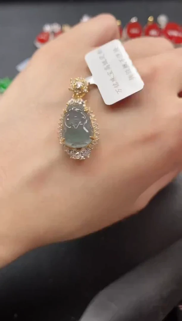 银S925镶嵌戒指翡翠51511