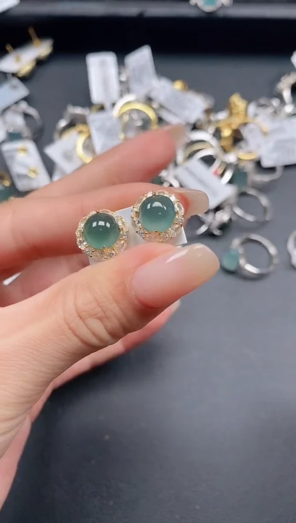 银S925镶嵌戒指翡翠11111