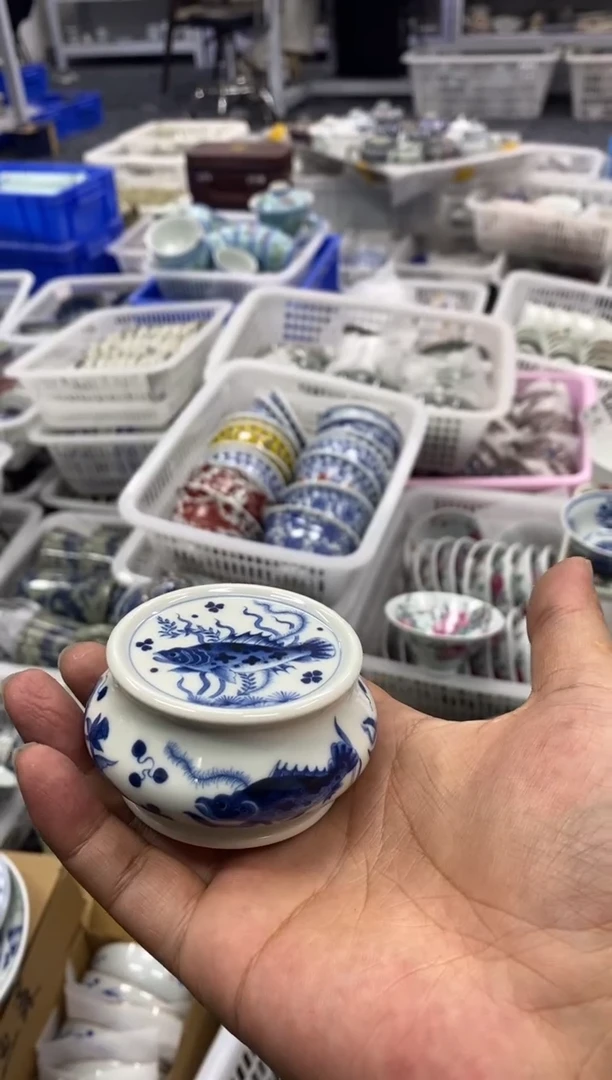 摆件陶景德陶瓷茶具盖置