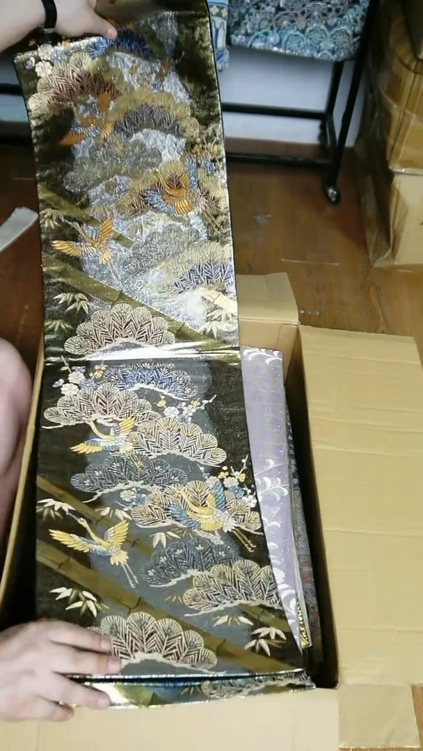 织绣织锦152松针仙鹤