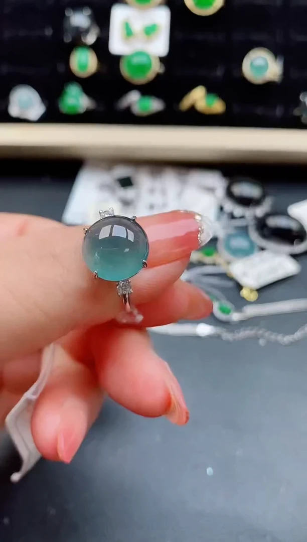 【闪购商品】翡翠戒指银S925镶嵌121212