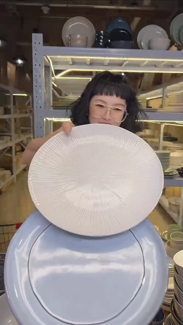 瓷270外贸尾货高温釉下彩餐具默认微瑕