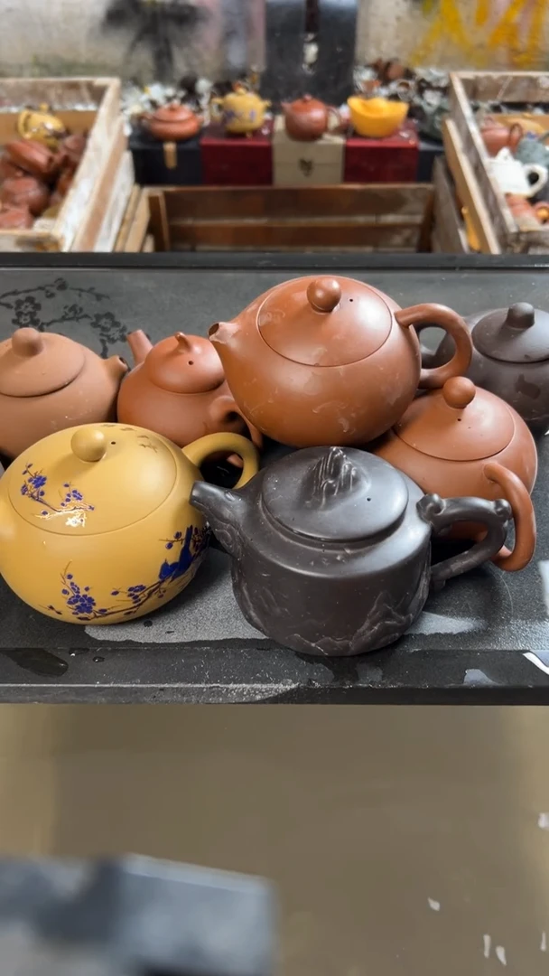 茶壶紫砂直播间随机一个瑕疵壶