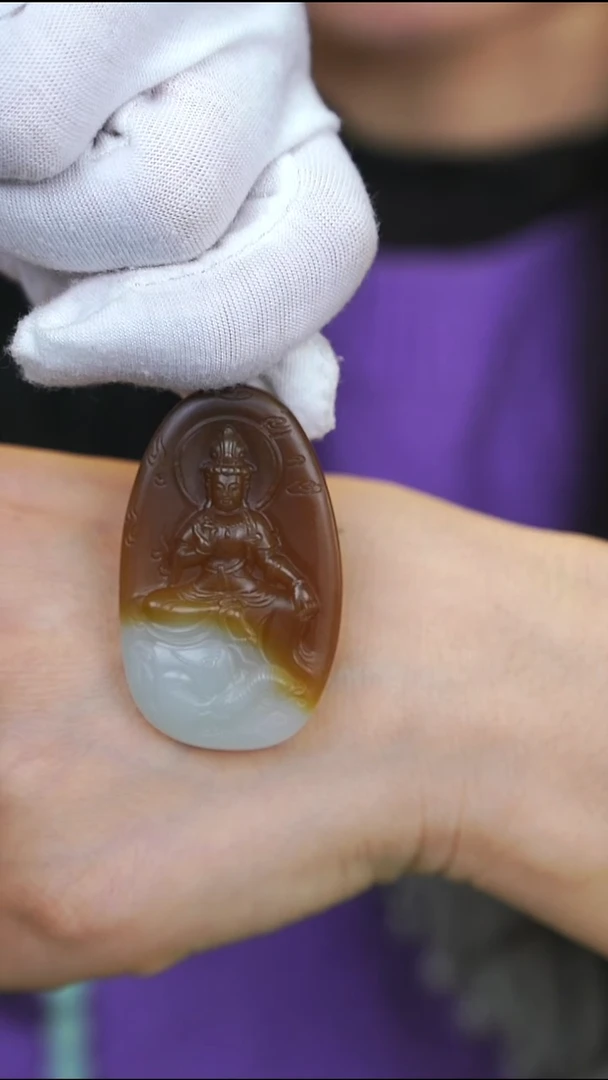 吊坠(不含链)未镶嵌和田玉和田玉吊坠