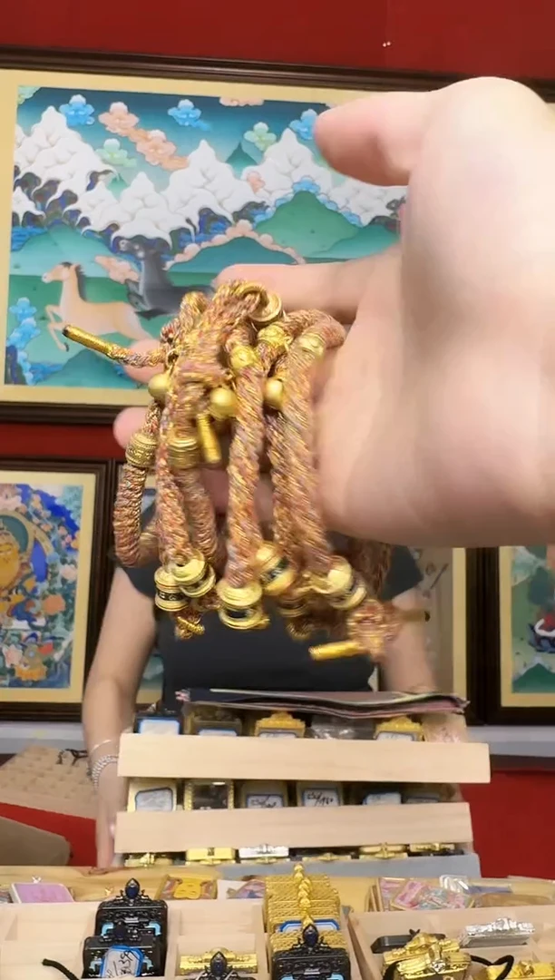 吊坠手链-热贡纯手绘娜娜