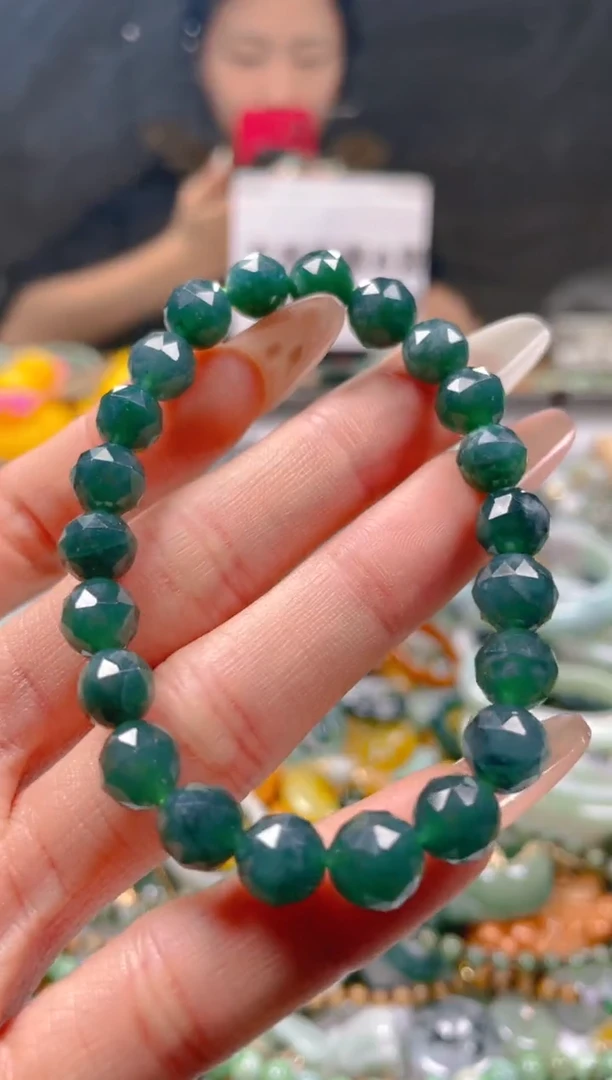 【闪购商品】翡翠颈饰未镶嵌7-8MM/B/翡翠A货一图一物