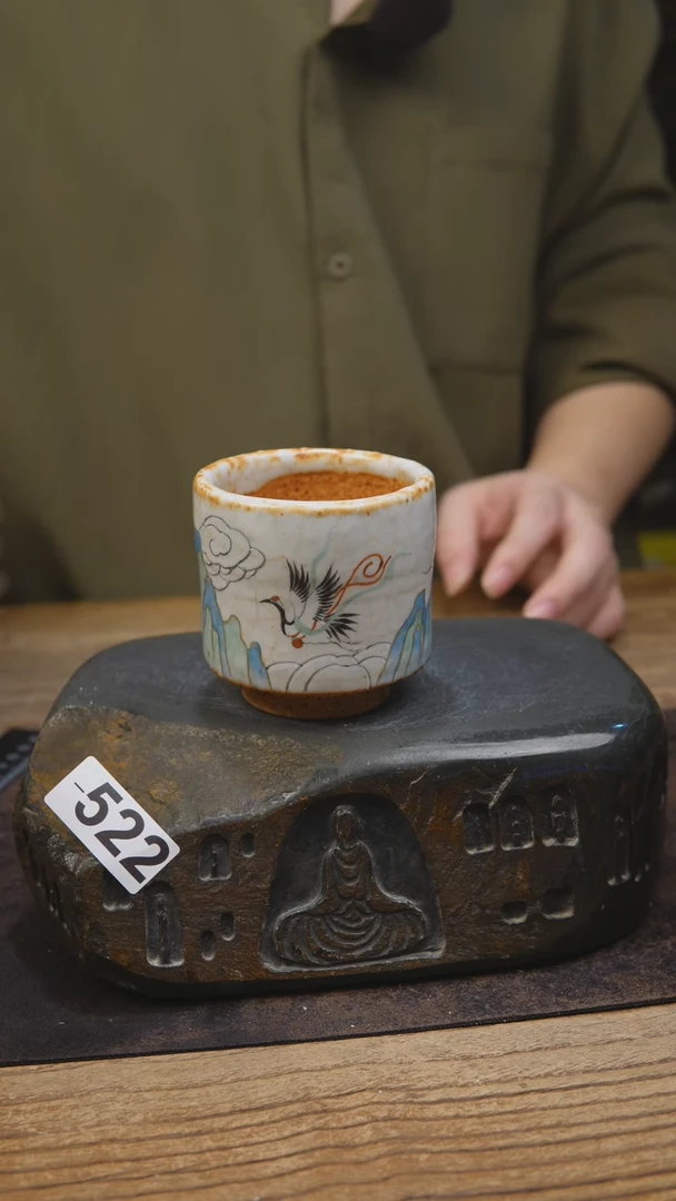 志野手绘茶具522
