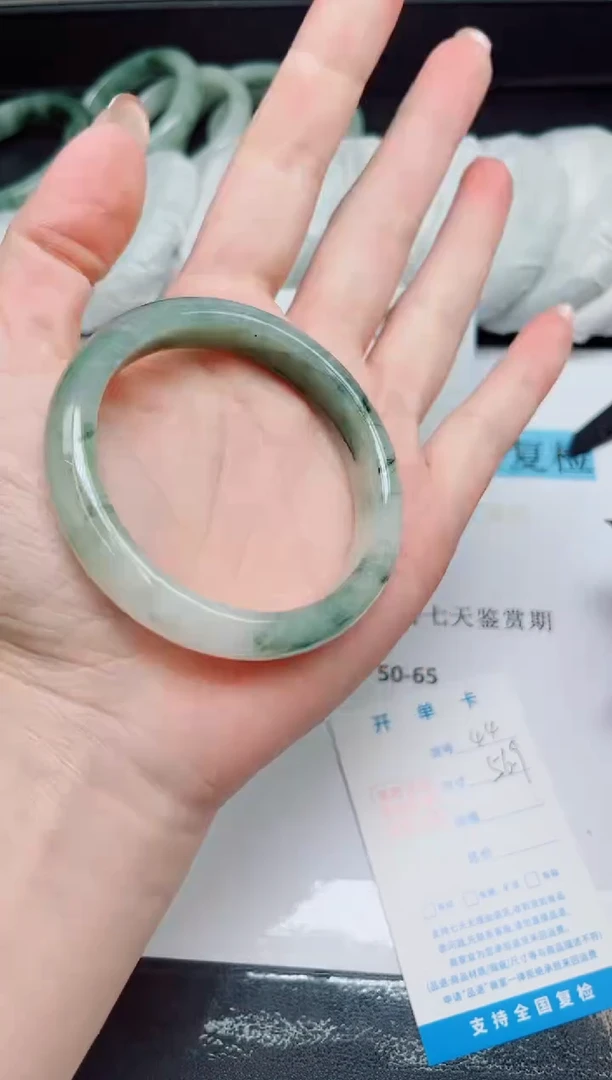 未镶嵌手镯石英质玉44圈口56