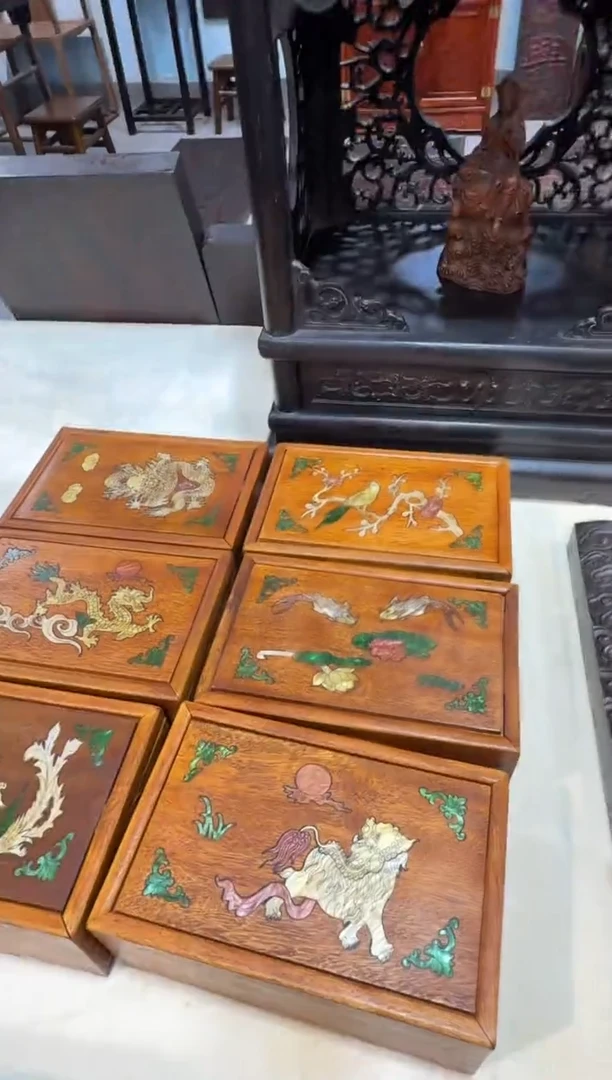 木螺钿镶嵌 大抽拉盒