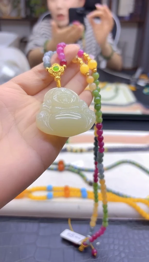 毛衣链未镶嵌和田玉DIY款M214