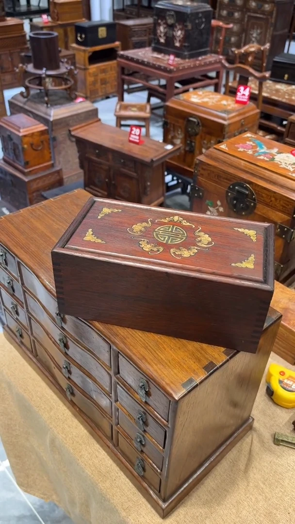 木五福临门 抽拉盒