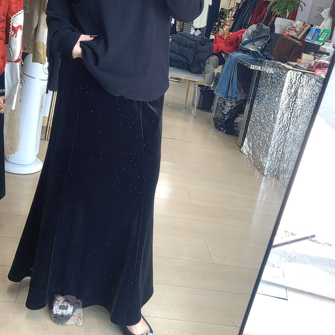 【王大艳家】琳，丝绒半身裙