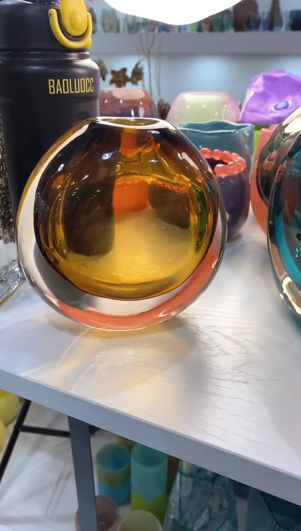 【闪购商品】琉璃慕忆家花瓶微瑕